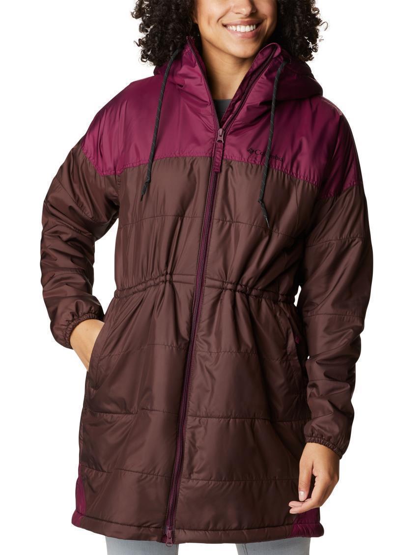 Flash Challenger Sherpa Lined Long Jacket - Womens - New Cinder / Marionberry 1