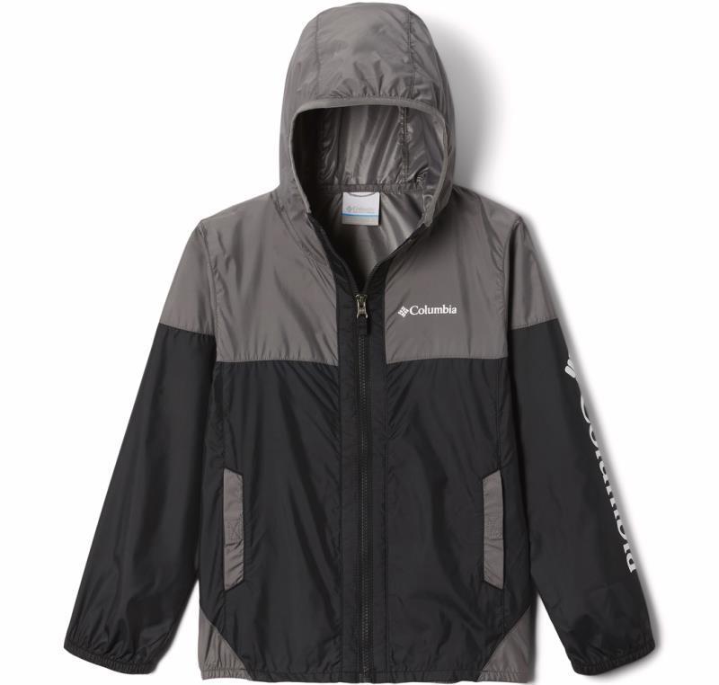 Flash Challenger Windbreaker - Youth Girls - Black / City Grey 1