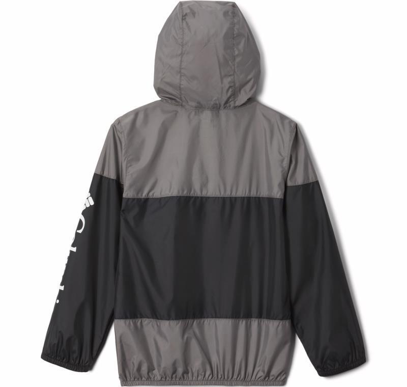 Flash Challenger Windbreaker - Youth Girls - Black / City Grey 2
