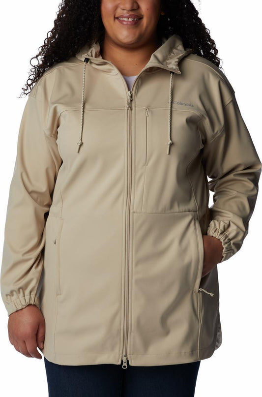 Flora Park Softshell Jacket - Plus - Womens - Ancient Fossil 1