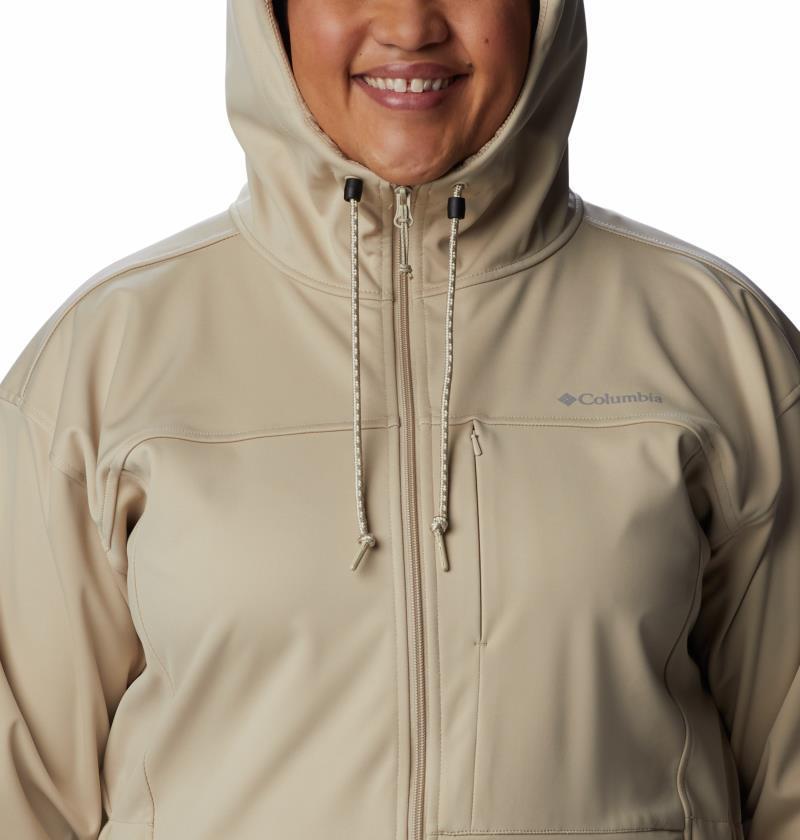 Flora Park Softshell Jacket - Plus - Womens - Ancient Fossil 5