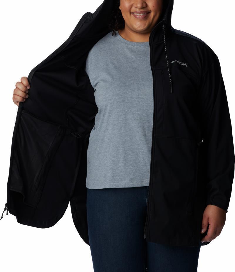 Flora Park Softshell Jacket - Plus - Womens - Black 4