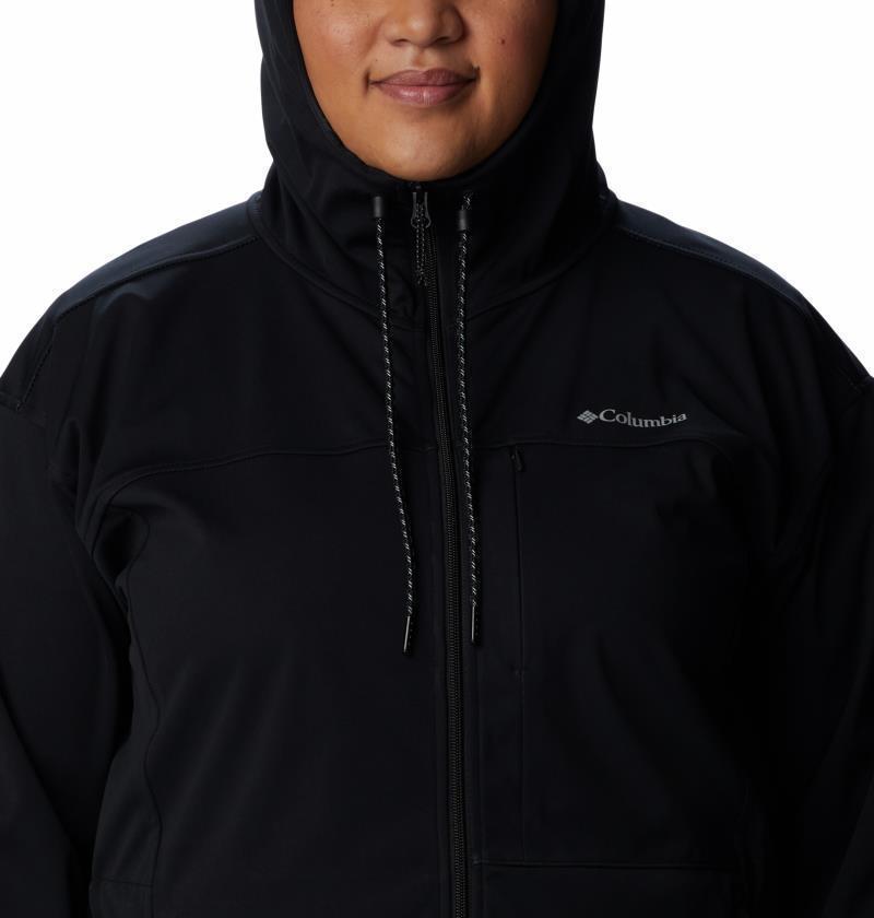 Flora Park Softshell Jacket - Plus - Womens - Black 5