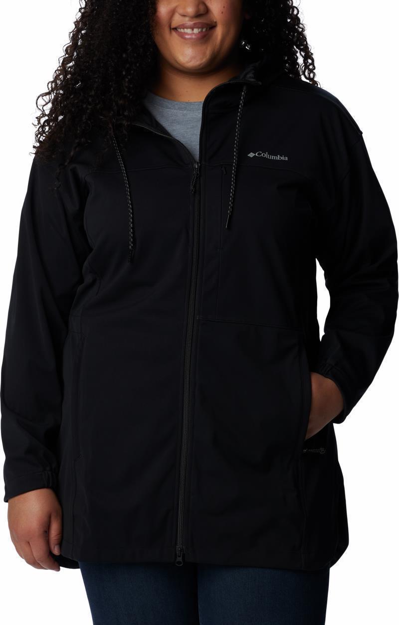 Flora Park Softshell Jacket - Plus - Womens - Black 1