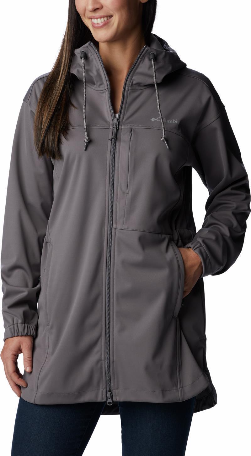 Flora Park Softshell Jacket - Womens - City Grey 1