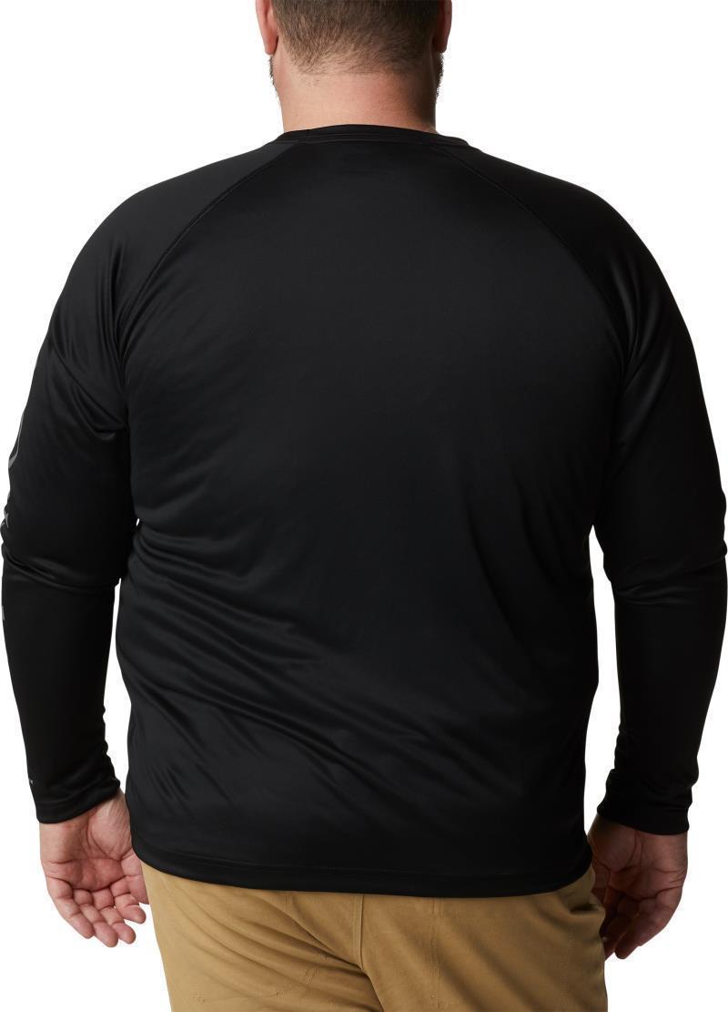 Fork Stream LS Shirt - Big - Mens - Black / City Grey Logo 2