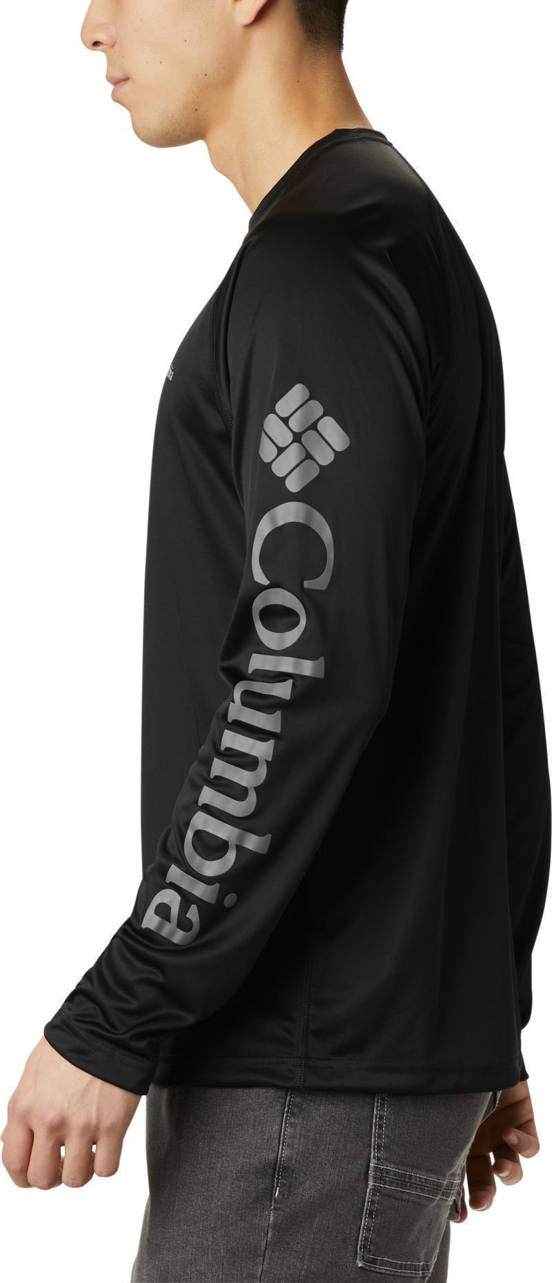 Fork Stream LS Shirt - Mens - Black / City Grey Logo 3