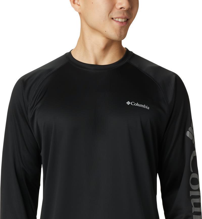 Fork Stream LS Shirt - Mens - Black / City Grey Logo 5