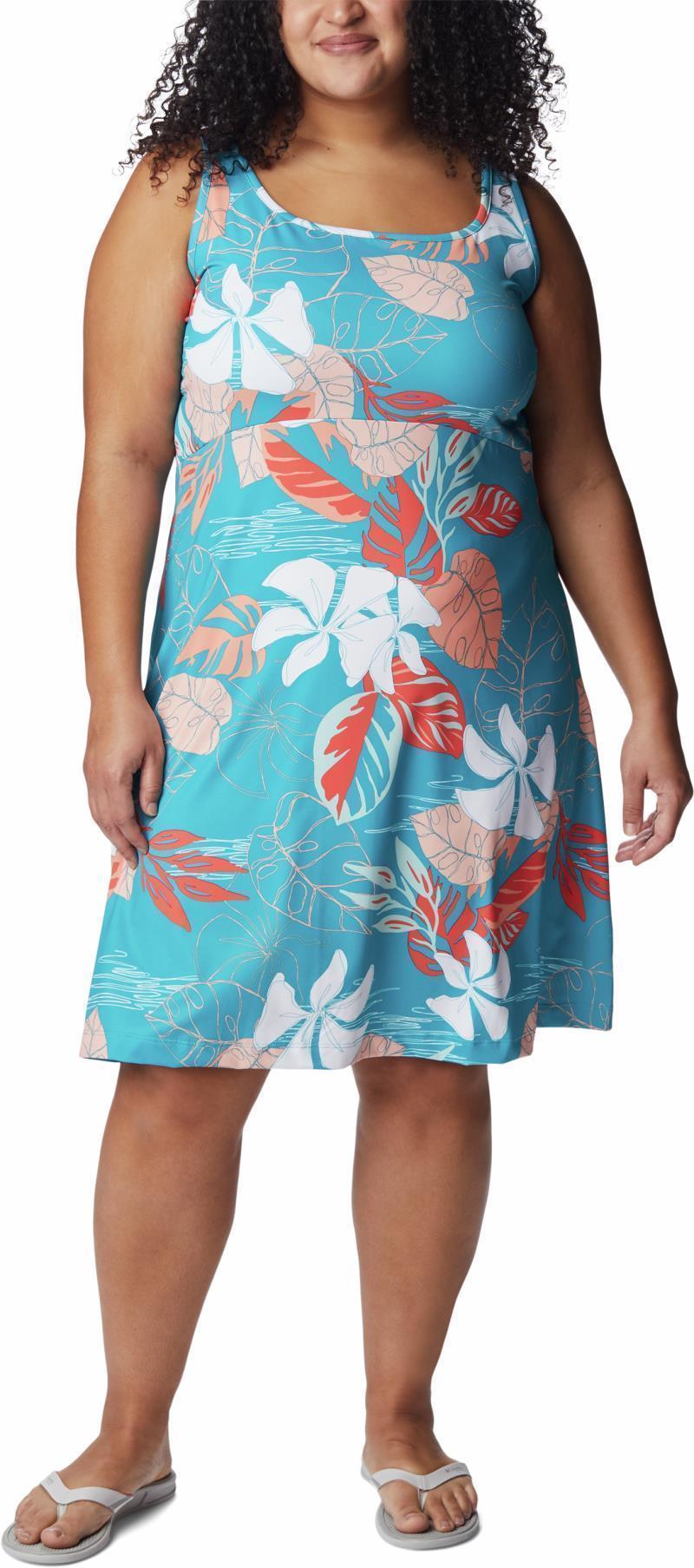 Freezer III Dress - Plus - Ocean Teal Tropamix 1