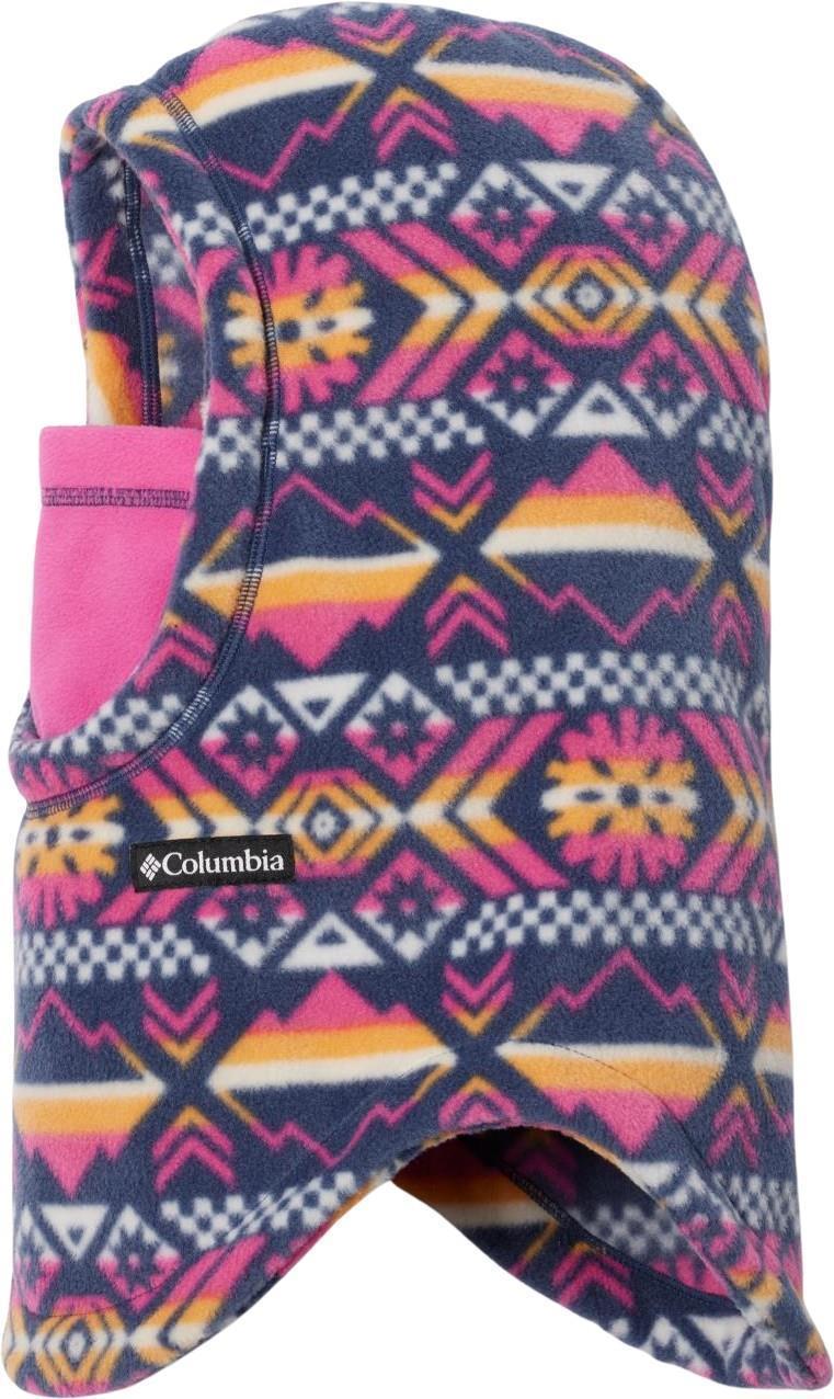 Frosty Trail Balaclava - Youth - Sunset Peach Checkered Peaks / Pink Ice 1