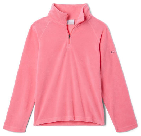 Glacial Fleece Half Zip - Youth Girls - Camellia Rose 1