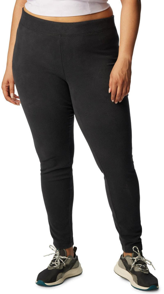 Glacial Fleece Printed Leggings - Plus - Womens - Black 1