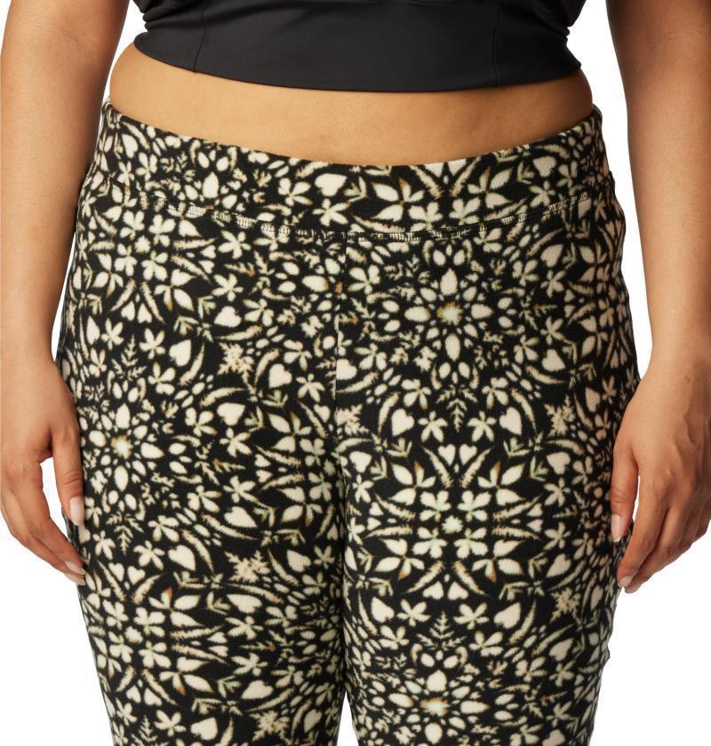 Glacial Fleece Printed Leggings - Plus - Womens - Black Polarize 4