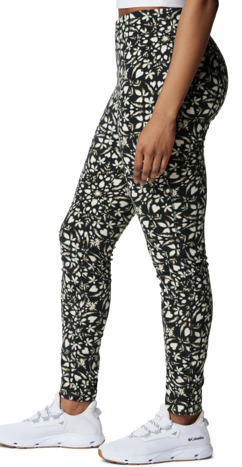Glacial Fleece Printed Leggings - Womens - Black Polarize 2
