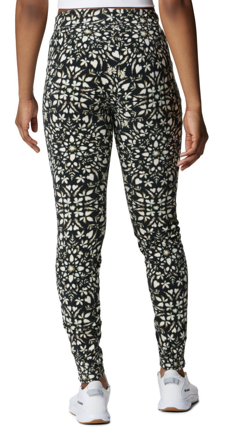 Glacial Fleece Printed Leggings - Womens - Black Polarize 3
