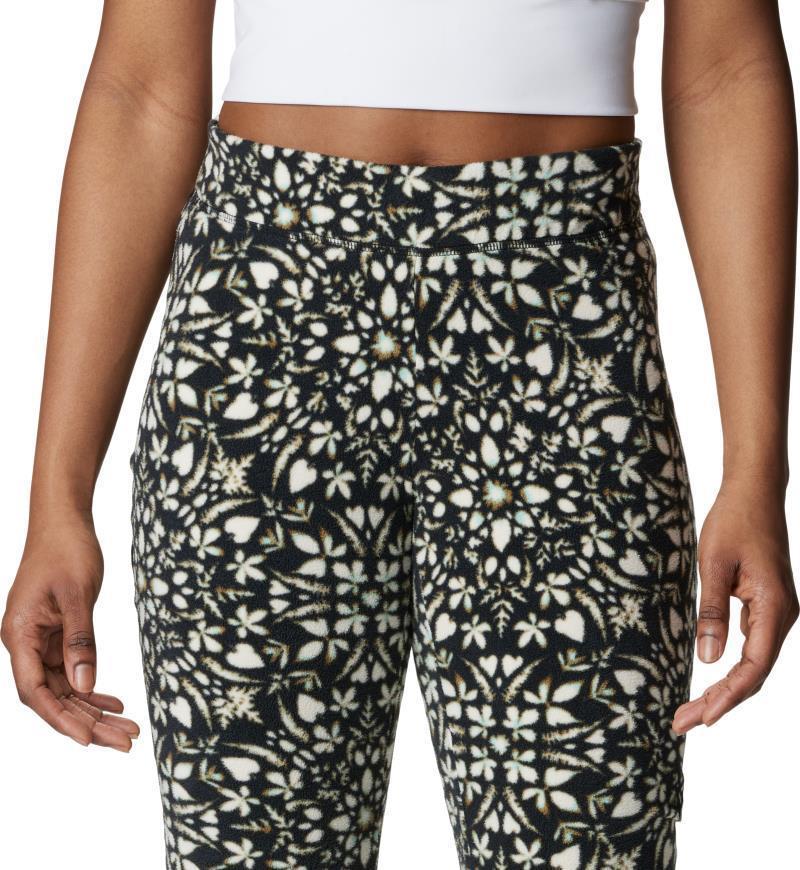 Glacial Fleece Printed Leggings - Womens - Black Polarize 4