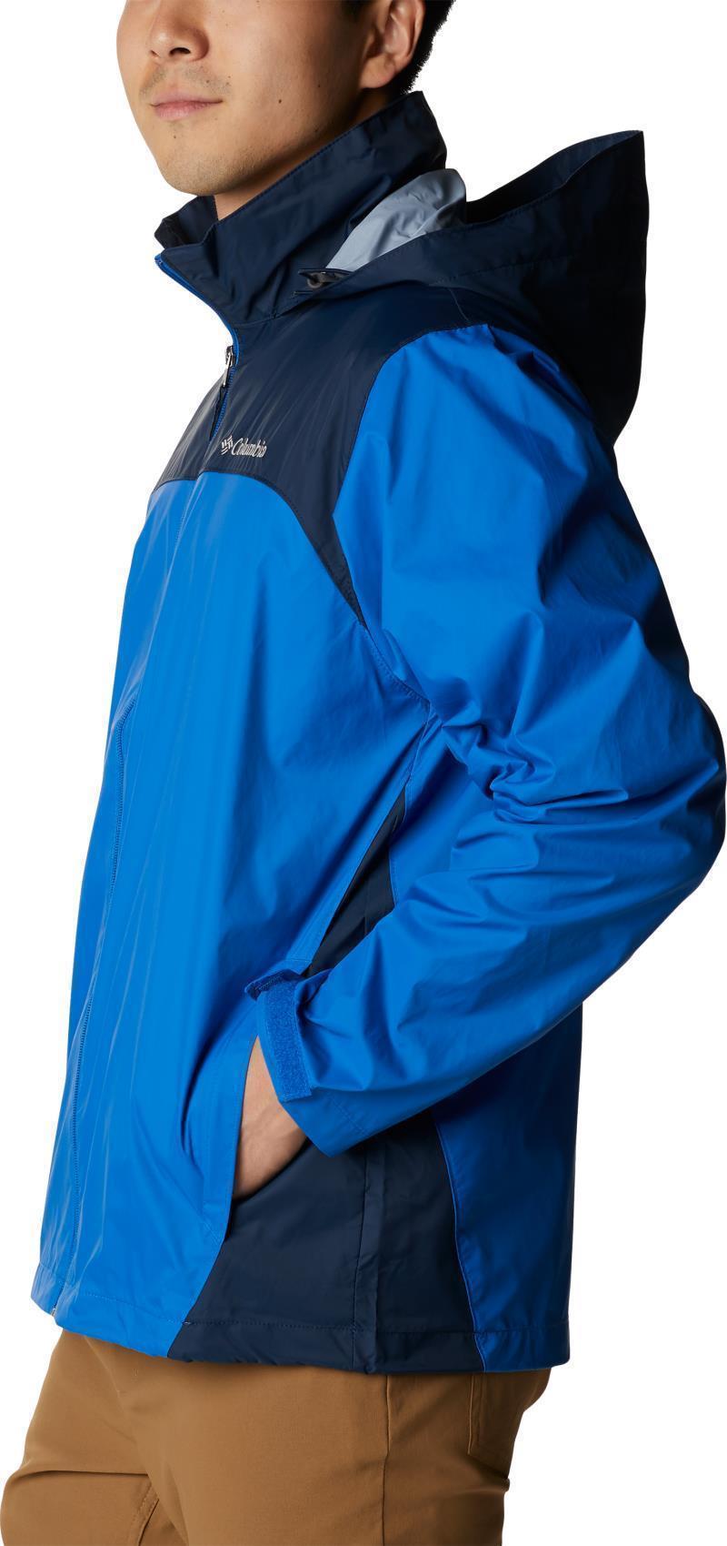 Glennaker Lake Rain Jacket - Mens - Blue Jay / Columbia Navy 5