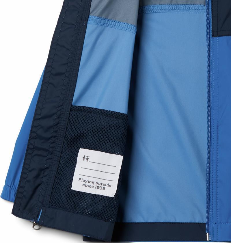 Glennaker Rain Jacket - Toddler - Bright Indigo / Collegiate Navy 3
