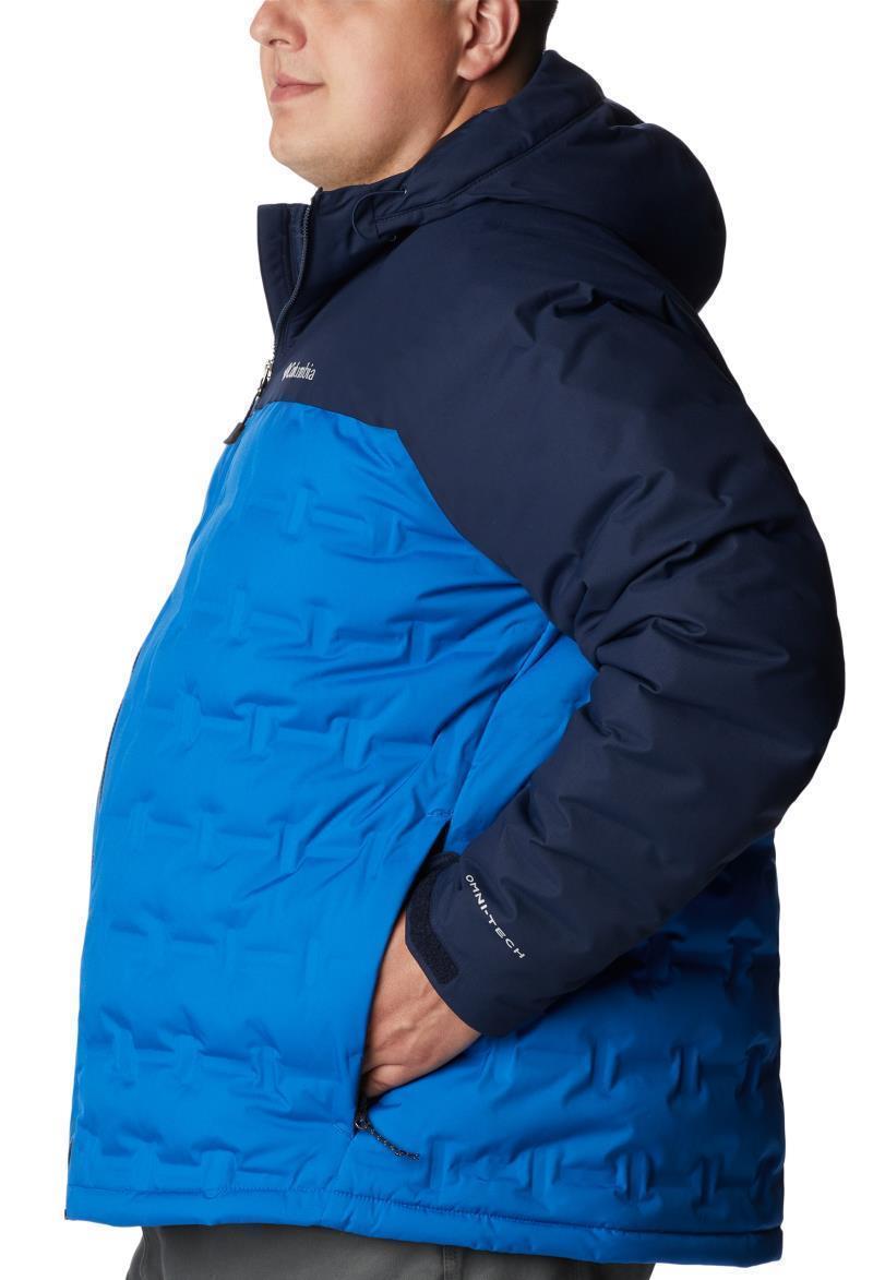 Grand Trek II Down Hooded Jacket - Big - Mens - Bright Indigo / Collegiate Navy 2