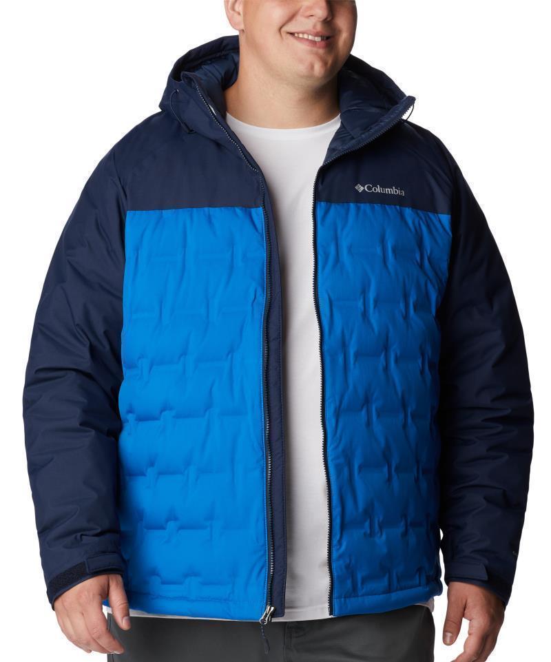 Grand Trek II Down Hooded Jacket - Big - Mens - Bright Indigo / Collegiate Navy 4
