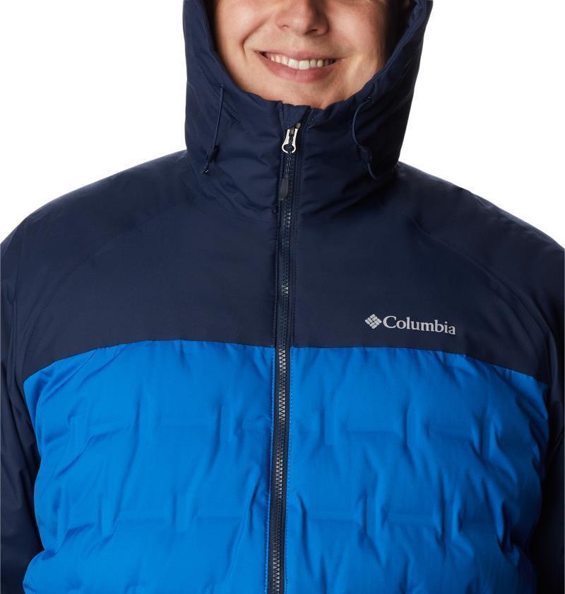 Grand Trek II Down Hooded Jacket - Big - Mens - Bright Indigo / Collegiate Navy 6