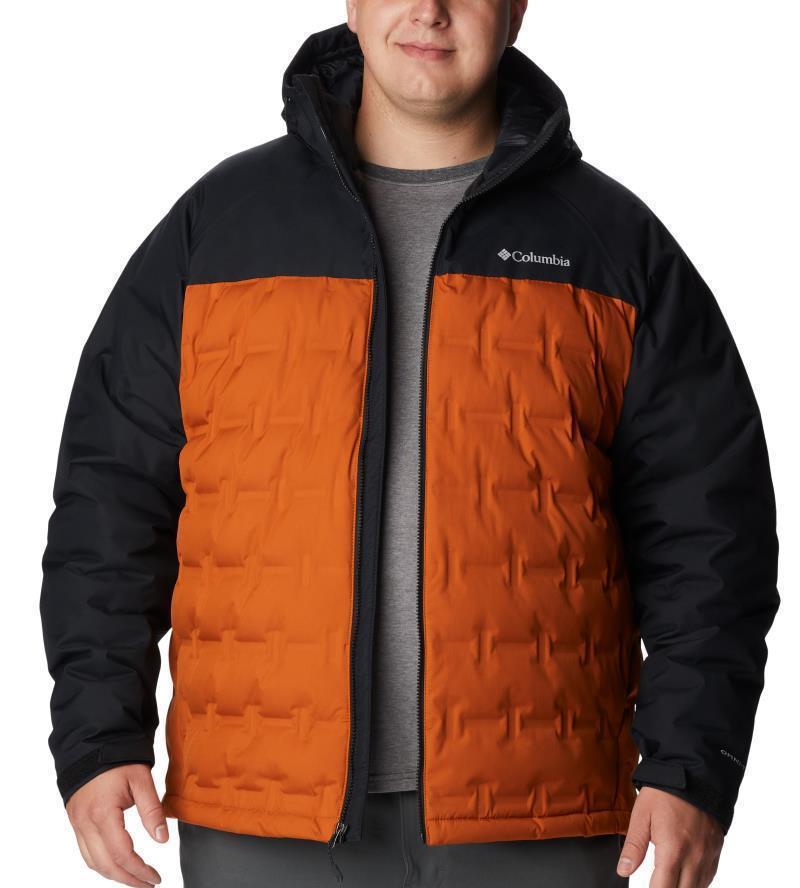 Grand Trek II Down Hooded Jacket - Big - Mens - Warm Copper / Black 3