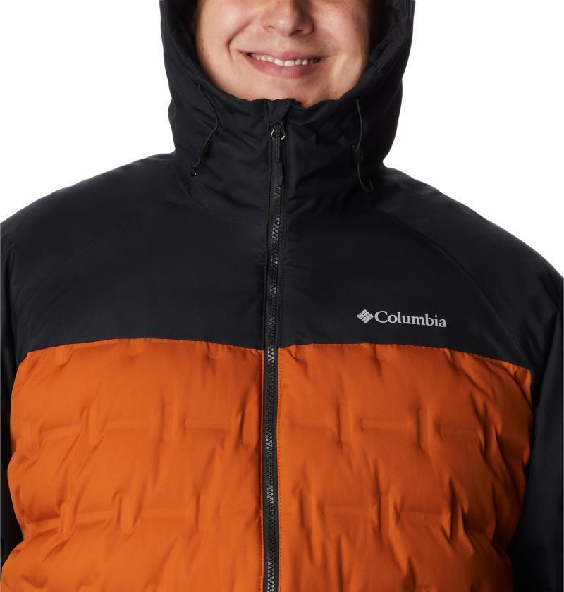 Grand Trek II Down Hooded Jacket - Big - Mens - Warm Copper / Black 6