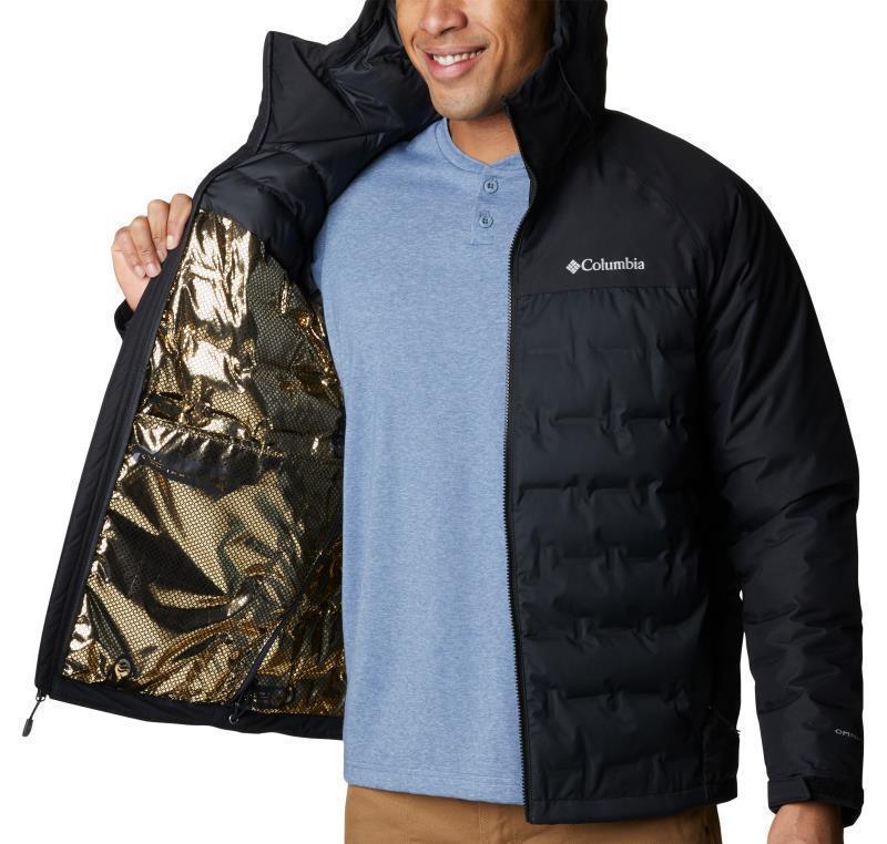 Grand Trek II Down Hooded Jacket - Mens - Black 2