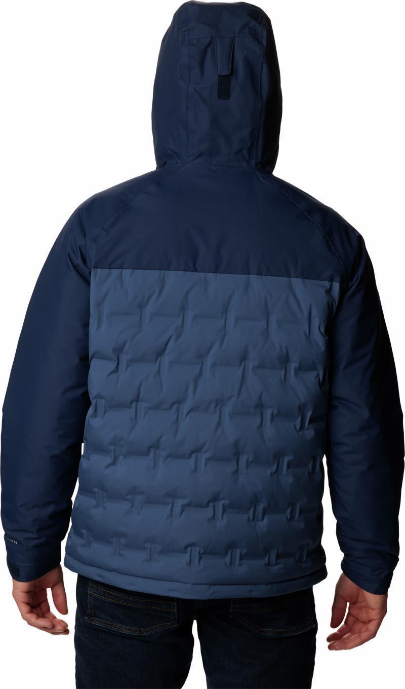 Grand Trek II Down Hooded Jacket - Mens - Dark Mountain / Collegiate Navy 2