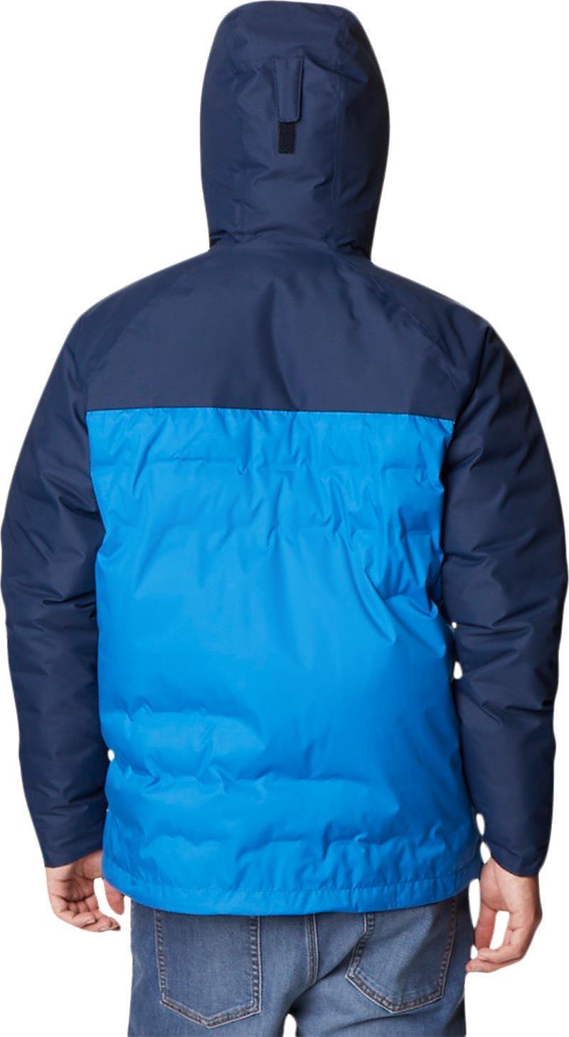 Grand Trek II Down Hooded Jacket - Tall - Mens - Bright Indigo / Collegiate Navy 2
