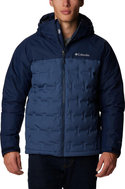 Grand Trek II Down Hooded Jacket - Tall - Mens - Dark Mountain / Collegiate Navy 1