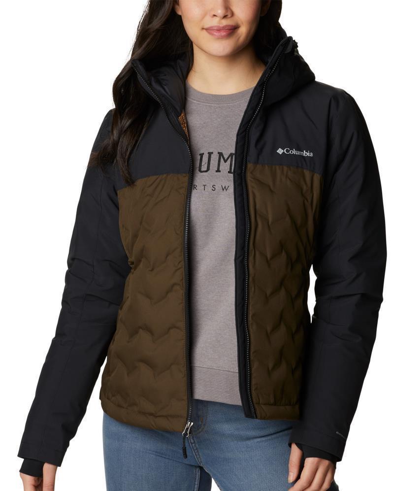 Grand Trek II Down Jacket - Womens - Olive Green / Black 4