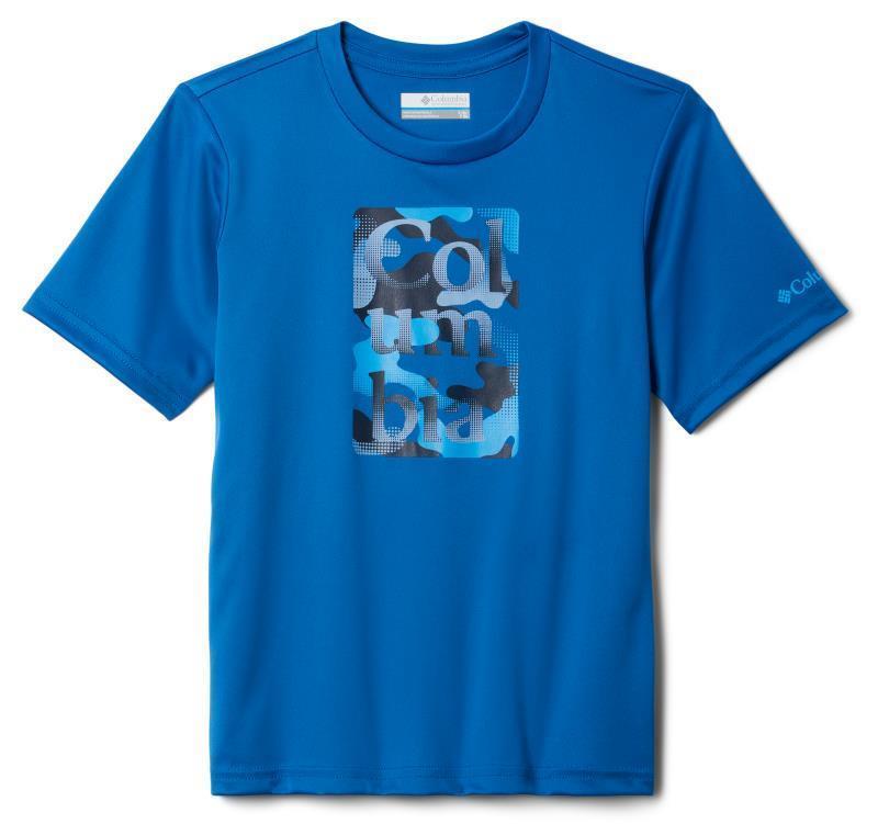 Grizzly Ridge SS Graphic Shirt - Youth Boys - Bright Indigo / Halftoned Camo GRX 1