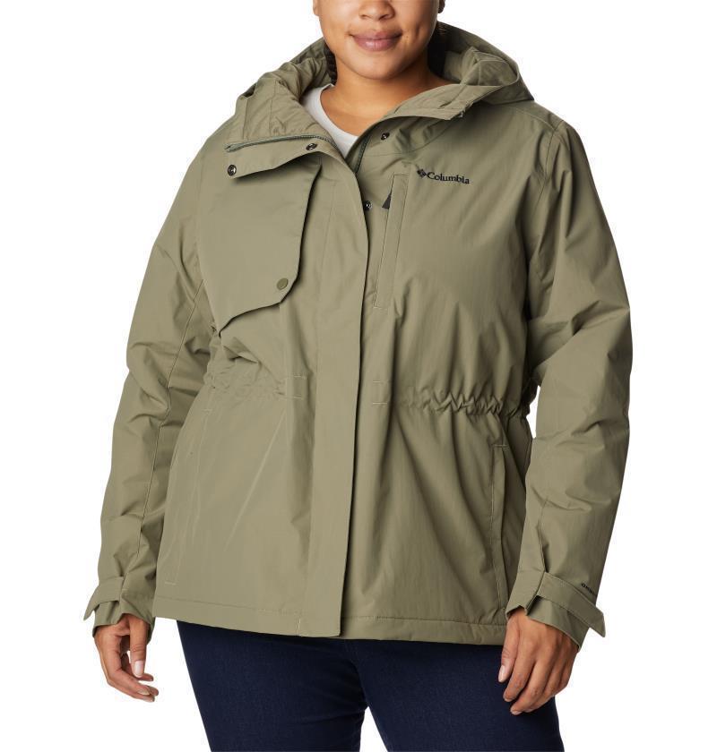Hadley Trail Jacket - Plus - Womens - Stone Green 1