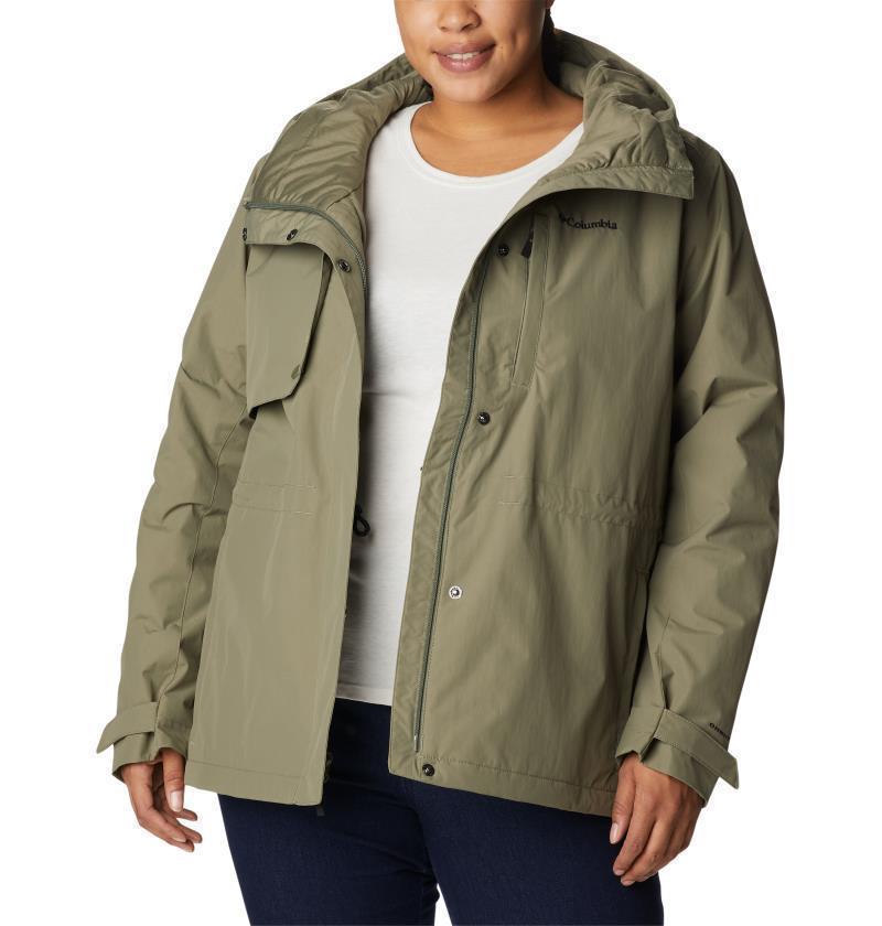 Hadley Trail Jacket - Plus - Womens - Stone Green 3