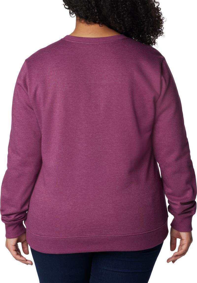Hart Mountain II Graphic Crew - Plus - Womens - Marionberry Heather / Peekabear Logo 3