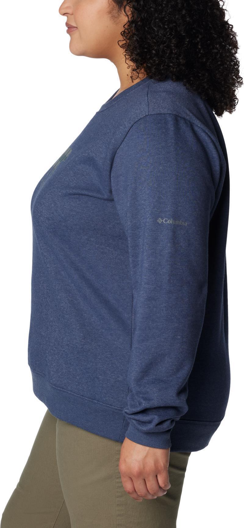 Hart Mountain II Graphic Crew - Plus - Womens - Nocturnal Heather / Bearly Plaid 4