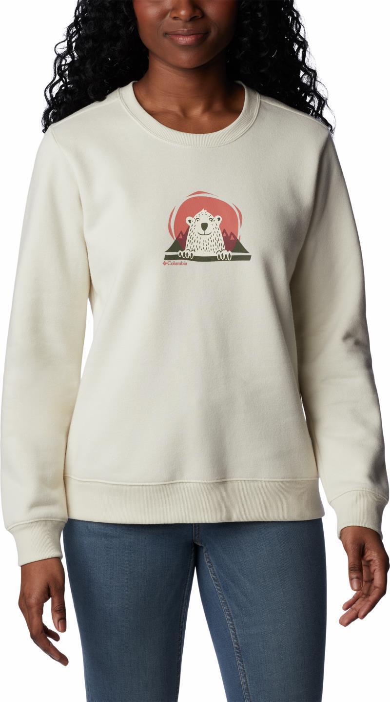 Hart Mountain II Graphic Crew - Womens - Chalk / Peekabear 1