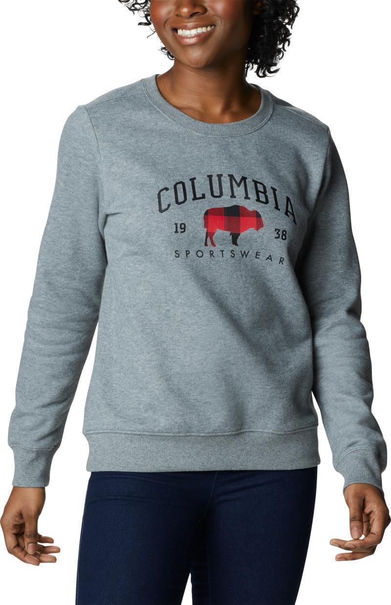 Hart Mountain II Graphic Crew - Womens - Columbia Grey Heather / CSC Arch Range 3