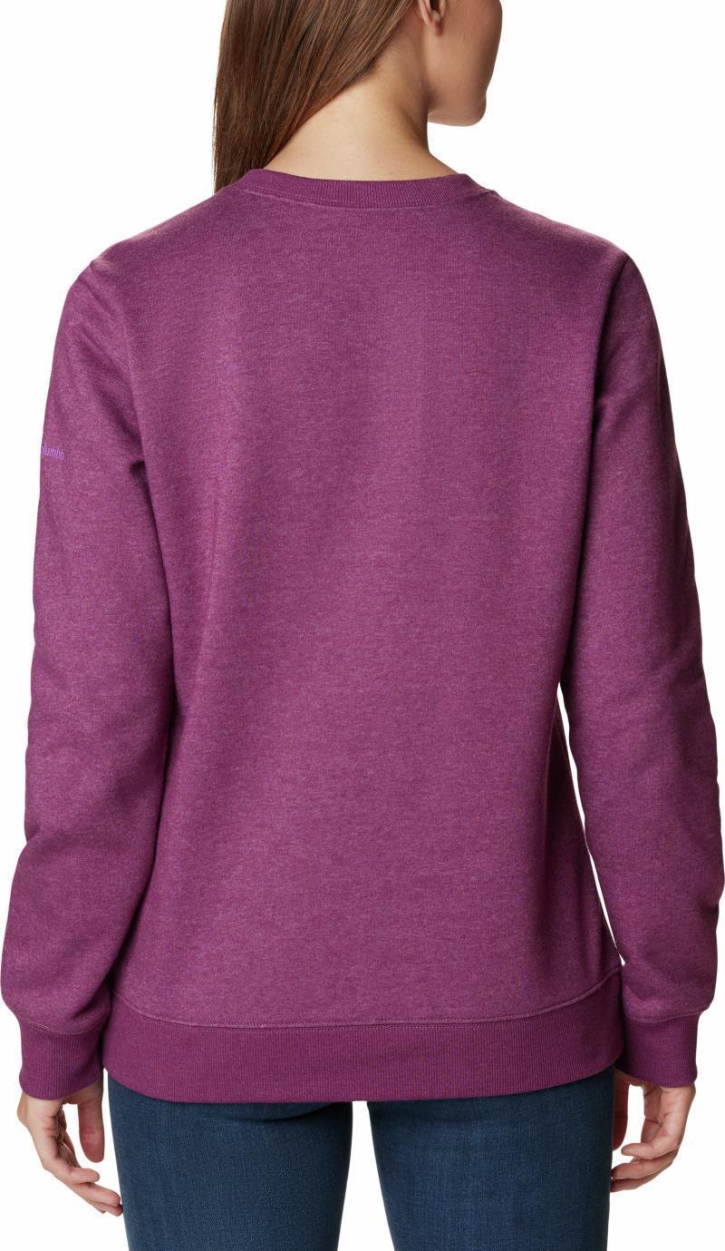 Hart Mountain II Graphic Crew - Womens - Marionberry Heather / Peekabear Logo 2