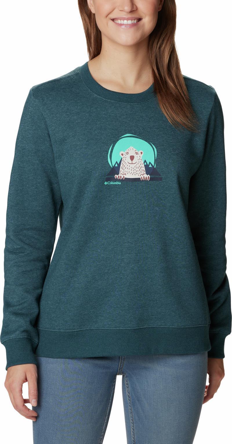 Hart Mountain II Graphic Crew - Womens - Night Wave Heather / Peekabear 1