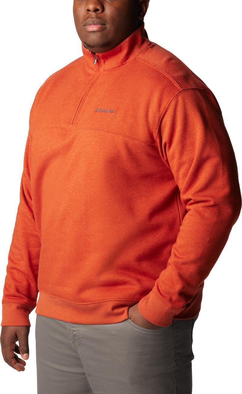 Hart Mountain II Half Zip - Big - Mens - Warp Red Heather 3