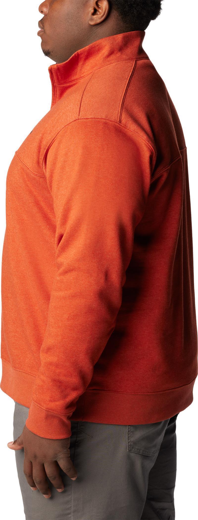 Hart Mountain II Half Zip - Big - Mens - Warp Red Heather 4