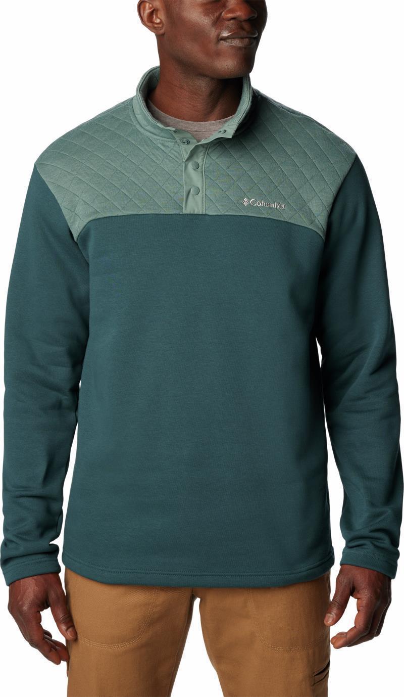 Hart Mountain Quilted Half Snap PO - Mens - Metal / Night Wave 1