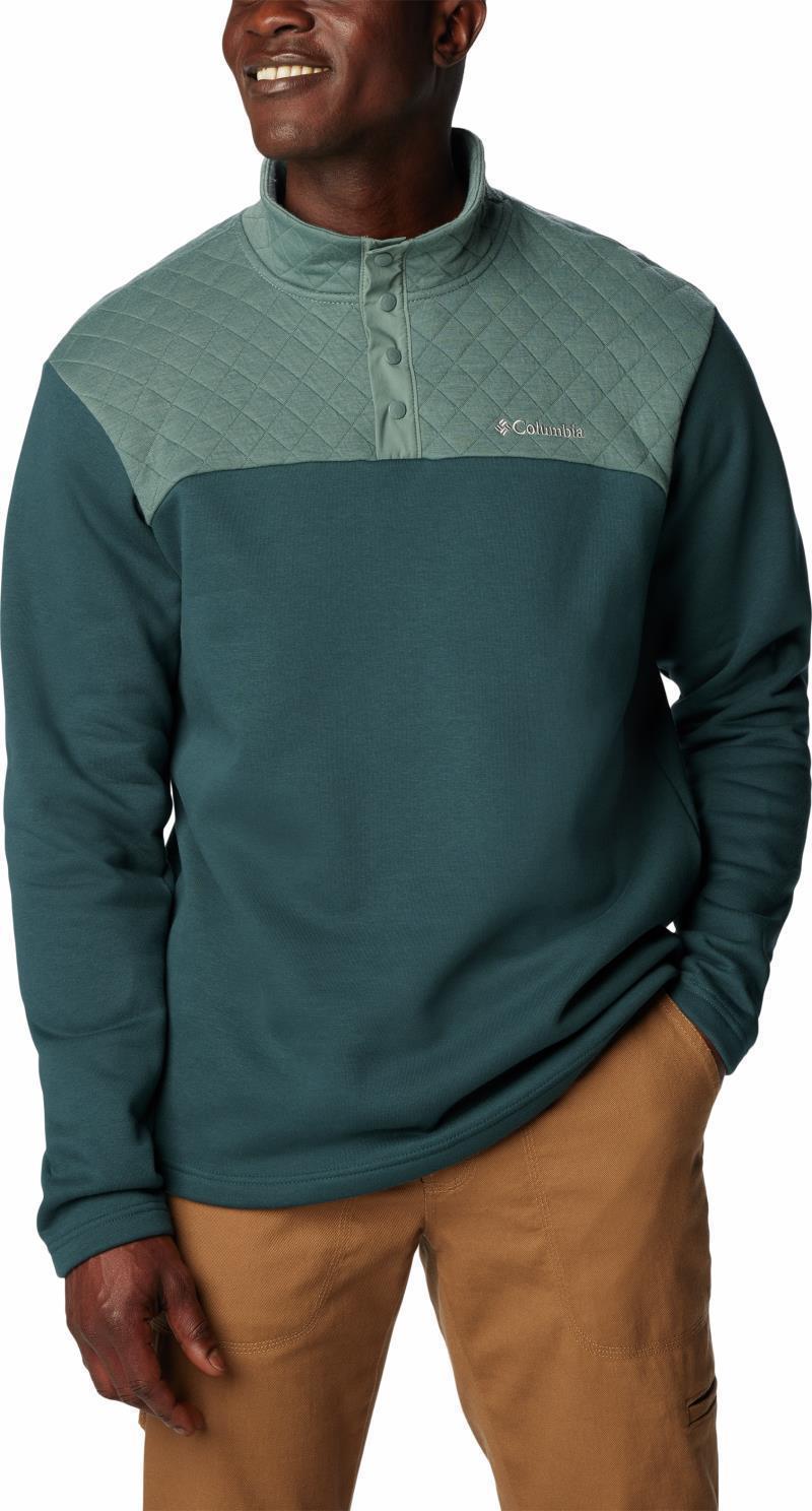 Hart Mountain Quilted Half Snap PO - Mens - Metal / Night Wave 3