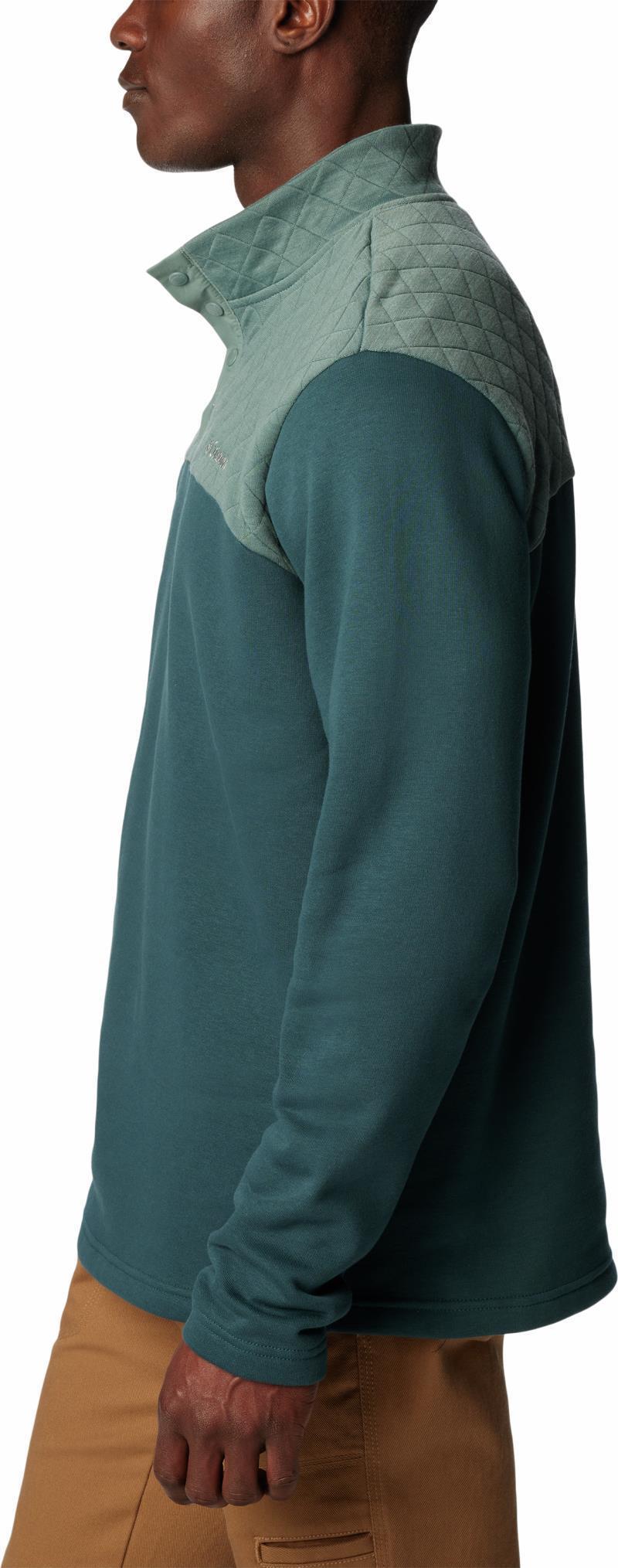 Hart Mountain Quilted Half Snap PO - Mens - Metal / Night Wave 5