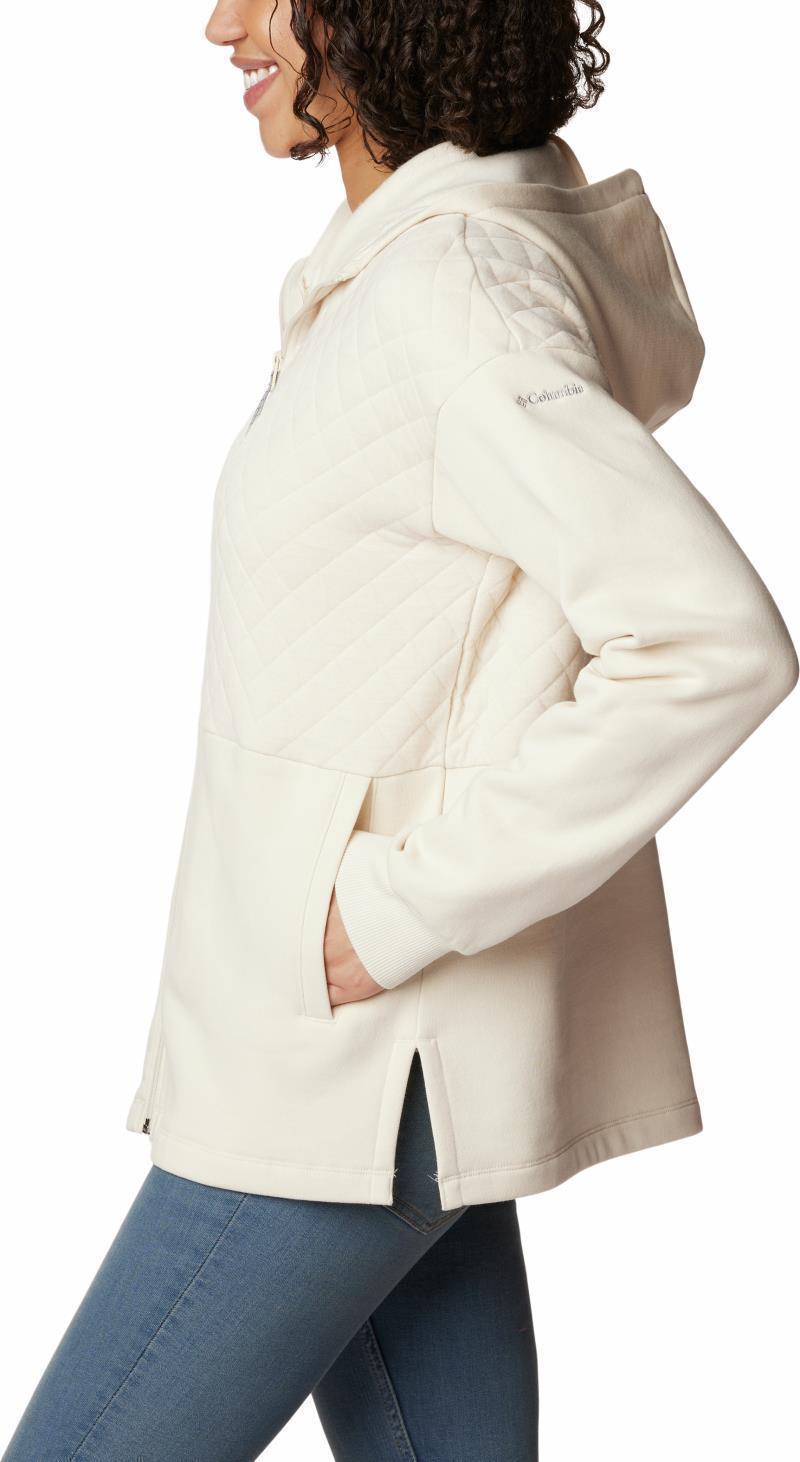 Hart Mountain Quilted Hooded Full Zip - Womens - Chalk 3