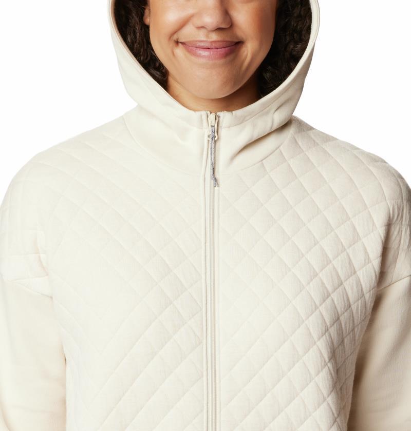 Hart Mountain Quilted Hooded Full Zip - Womens - Chalk 2