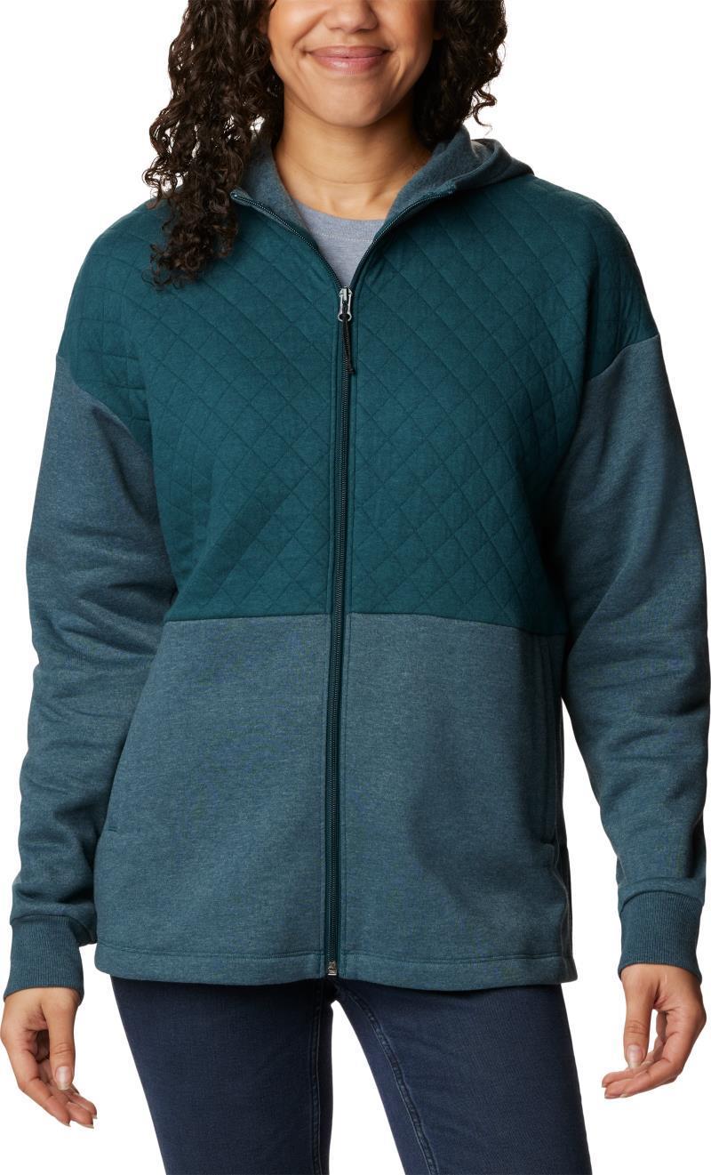 Hart Mountain Quilted Hooded Full Zip - Womens - Night Wave Heather 1