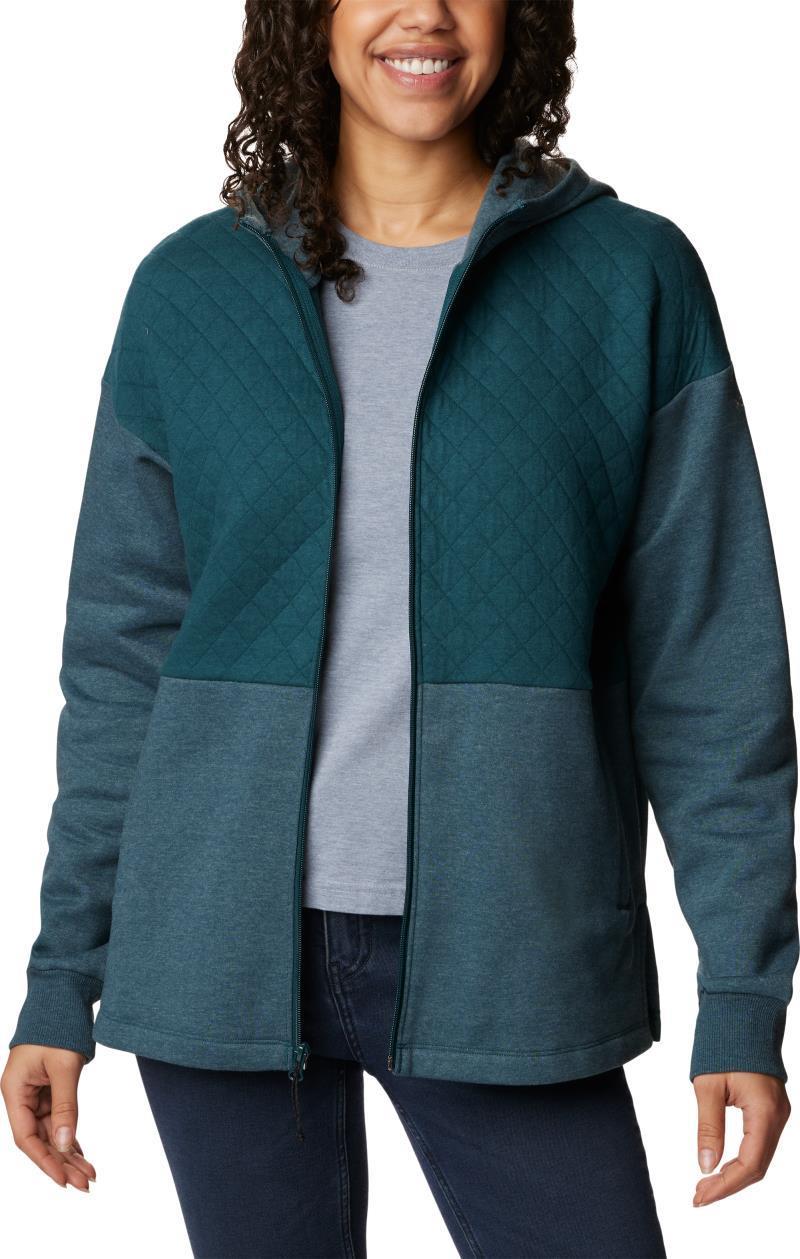 Hart Mountain Quilted Hooded Full Zip - Womens - Night Wave Heather 2